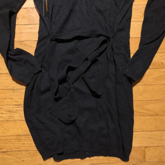 Brand New Long Women's BCBGMaxazria Black Cardigan Sweater - Picture 7 of 9